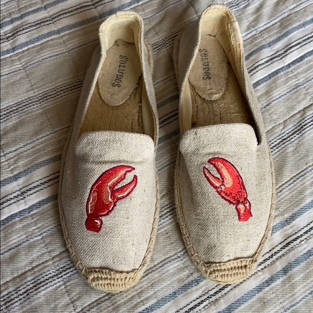 Like new soludos espadrilles lobster claws